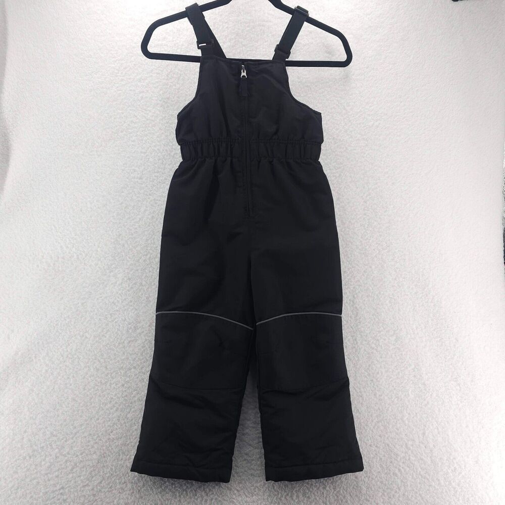 Wonder Nation Snow Bib 5T Black Winter Snowboard Pants Front Zip